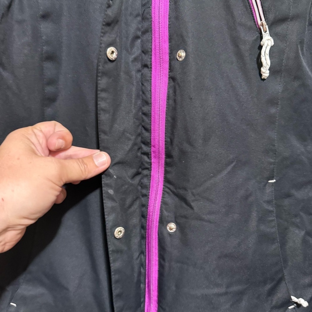 Free Country Radiance‎ Black Purple Athletic Hooded Ski Coat Jacket - Picture 3 of 6